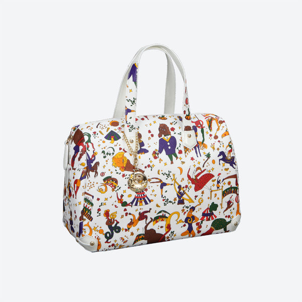 ★新品 PIERO GUIDI MAGIC CIRCUS ショルダーバッグ 総柄 Piero Guidi Magic Circus - 14.5 x 10.5 x 6 in. Large Vintage