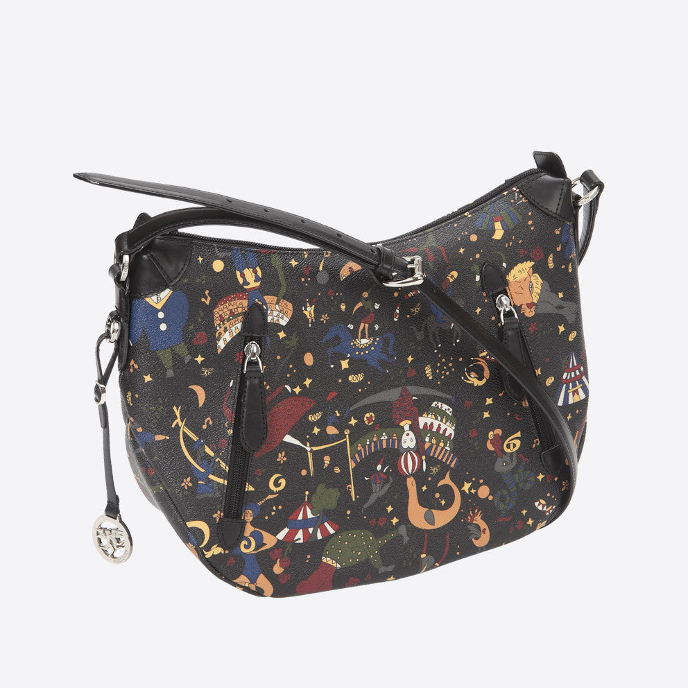 Piero Guidi Magic Circus - 11.5 x 9.5 x 5 in. Black Messenger Bag