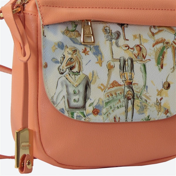 Piero Guidi Magic Circus Cherie Leather 7 x 8 x 3 in. Apricot