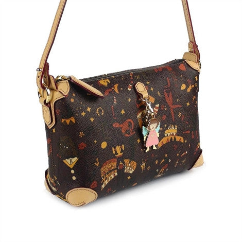 Piero Guidi Magic Circus Sling Bag 8.5 x 8 in. Brown or Black