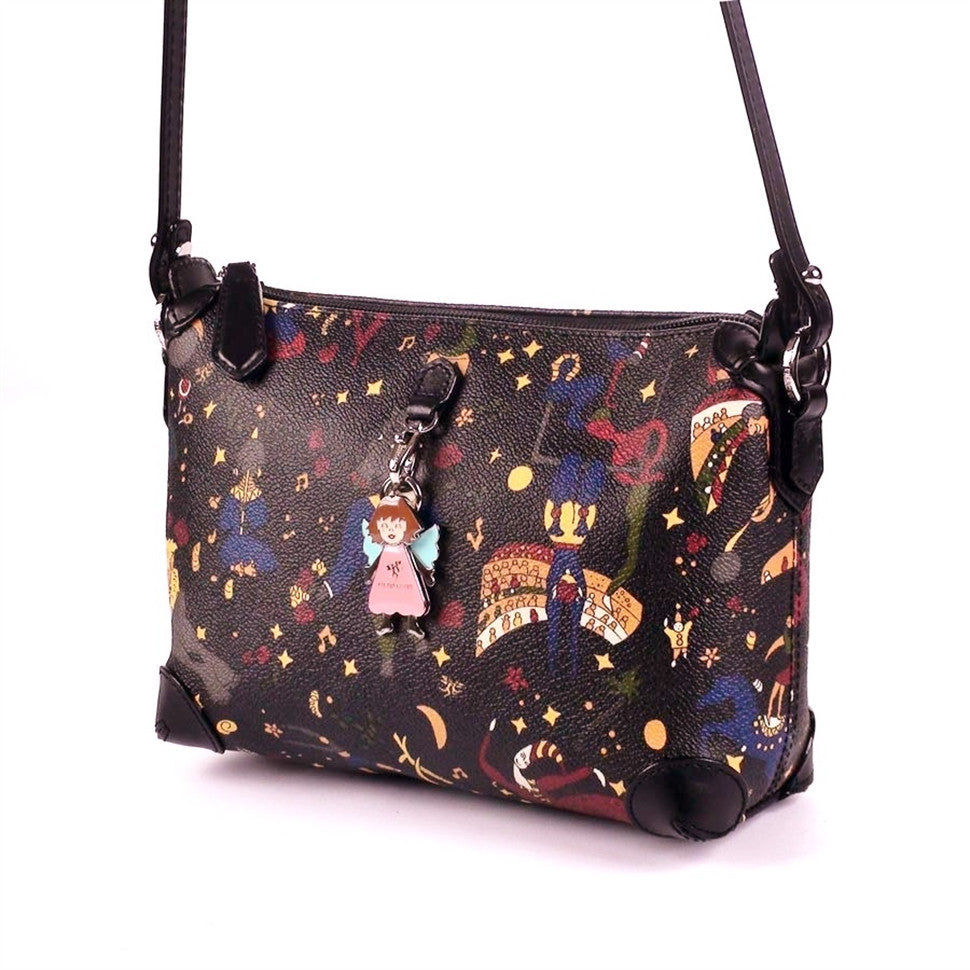 Piero Guidi Magic Circus Sling Bag 8.5 x 8 in. Brown or Black