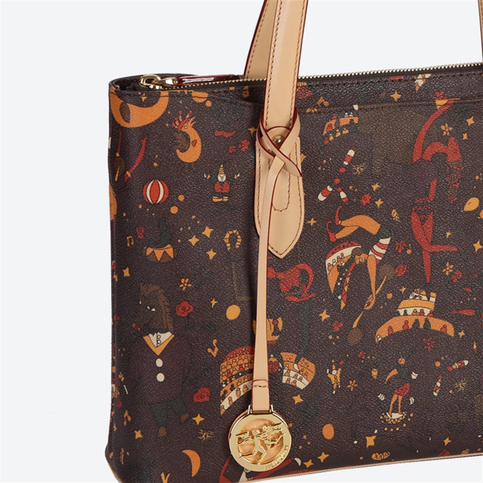 Piero Guidi Magic Circus - 15 x 10 in. Brown or Black Tote