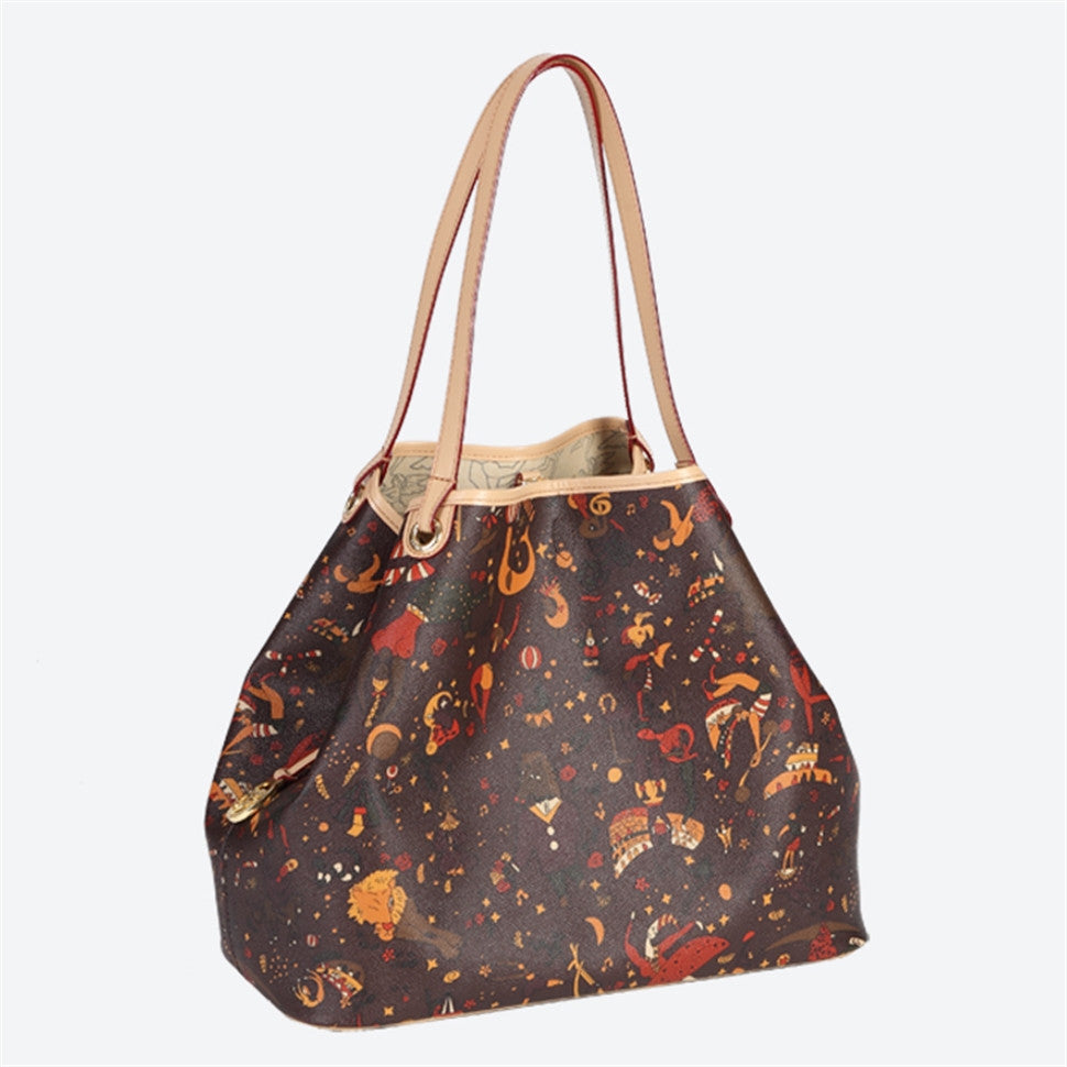 Piero Guidi Magic Circus- Large Brown, Black or White Tote