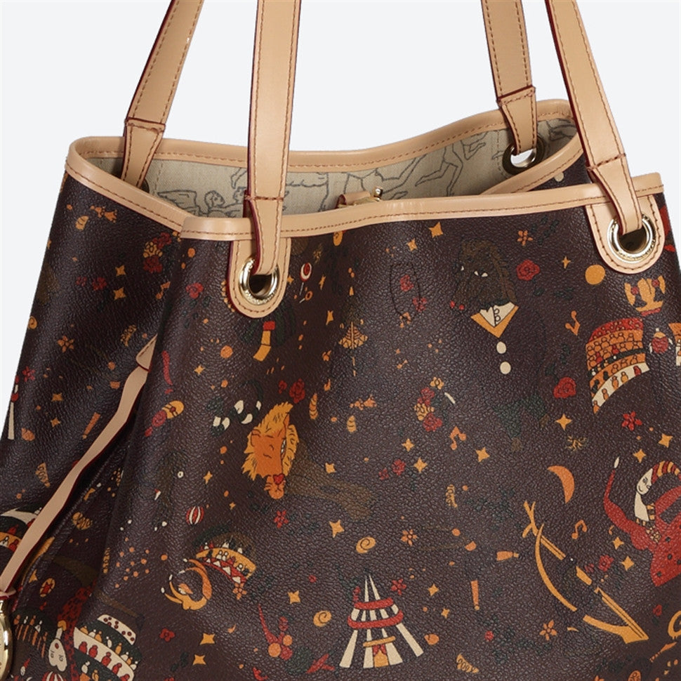 Piero Guidi Magic Circus- Brown, Black or White Small Tote