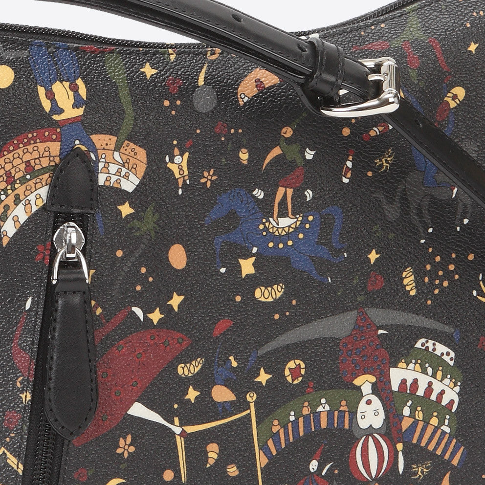 Piero Guidi Magic Circus - 11.5 x 9.5 x 5 in. Black Messenger Bag